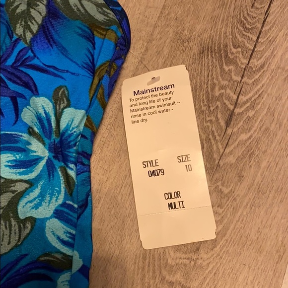 VTG NWT Hawaiian print two piece tankini🌸 - Picture 3 of 6